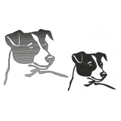 Stickdatei - Jack Russel Silhouette